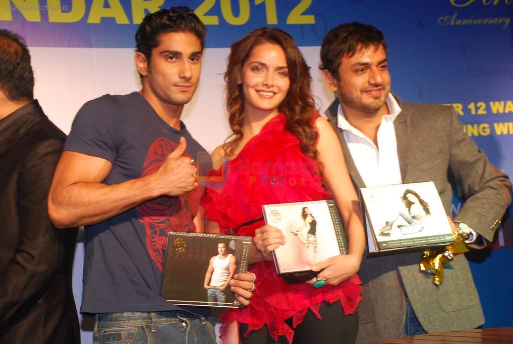 Shazahn Padamsee, Prateik Babbar at Gold Gym calendar launch in Bandra, Mumbai on 24th Jan 2012