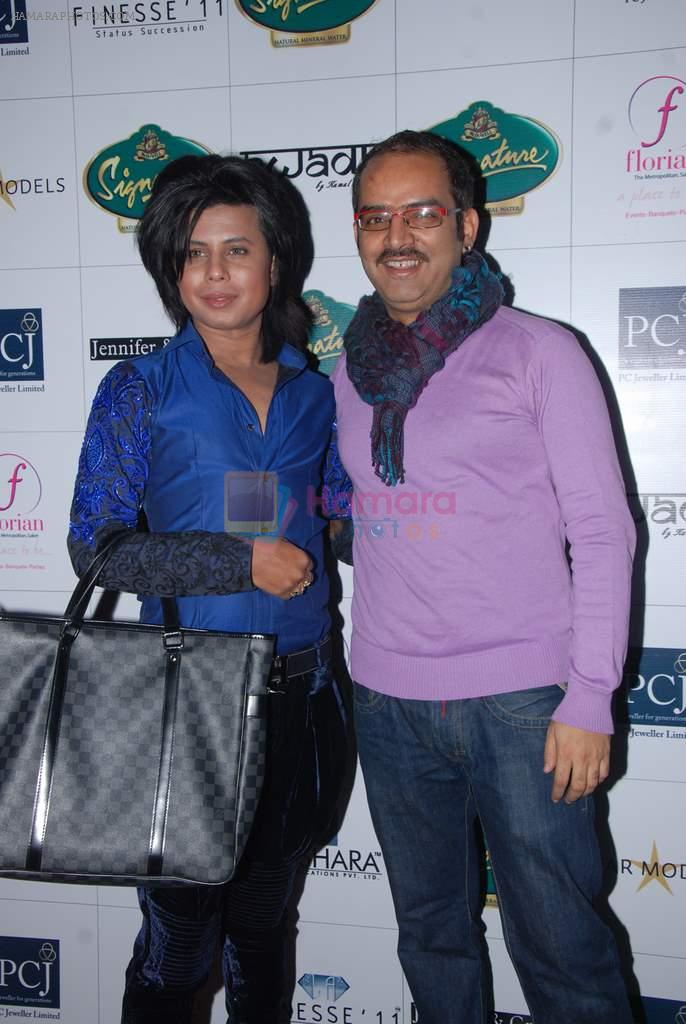 Designer Sikandar with Designer Sadan Padey at PCJ presents Signature La Finesse11 in Delhi on 22nd January, 2012