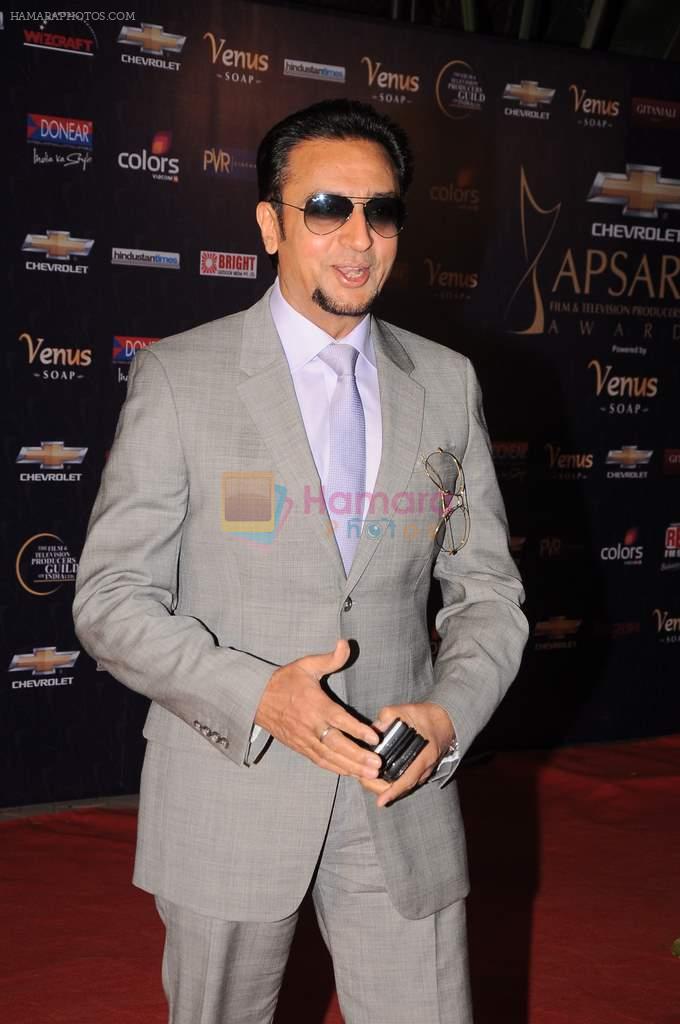 Gulshan Grover at the 7th Chevrolet Apsara Awards 2012 Red Carpet in Yashraj Studio, Mumbai on 25th Jan 2012