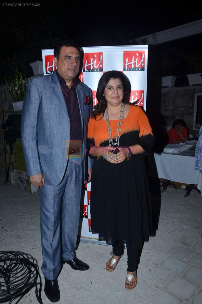 Farah Khan, Boman Irani at the launch of ZYNG calendar in Olive on 26th Jan 2012