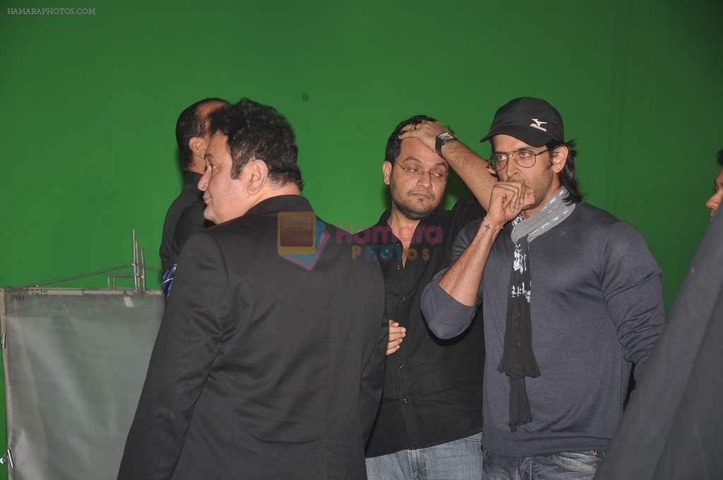 Hrithik Roshan, Rishi Kapoor, Karan Malhotra at Agneepath success party in Yashraj on 27th Jan 2012