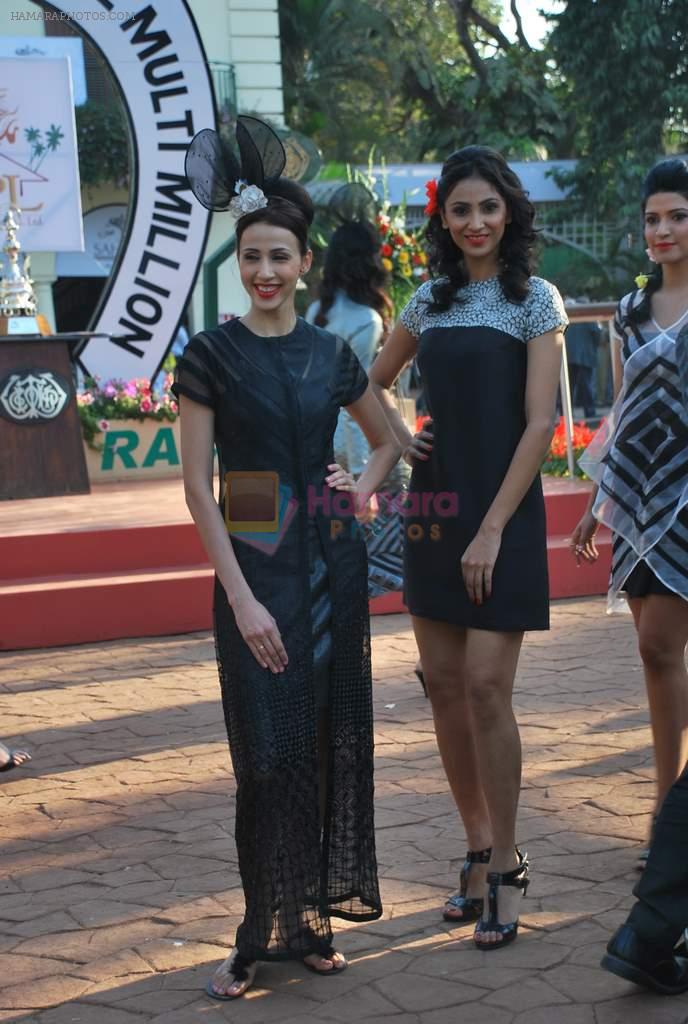Alecia Raut at Designer Rahul Mishra showcases collection in Race Course on 28th Jan 2012
