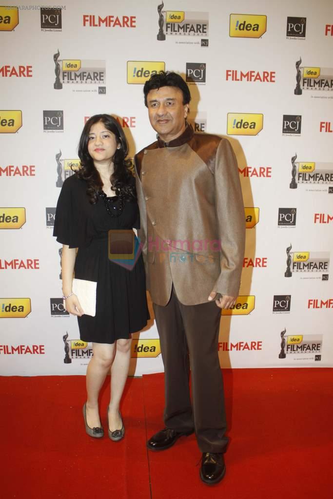 Anu Malik with wife at the _57th !dea Fimfare Awards 2011_