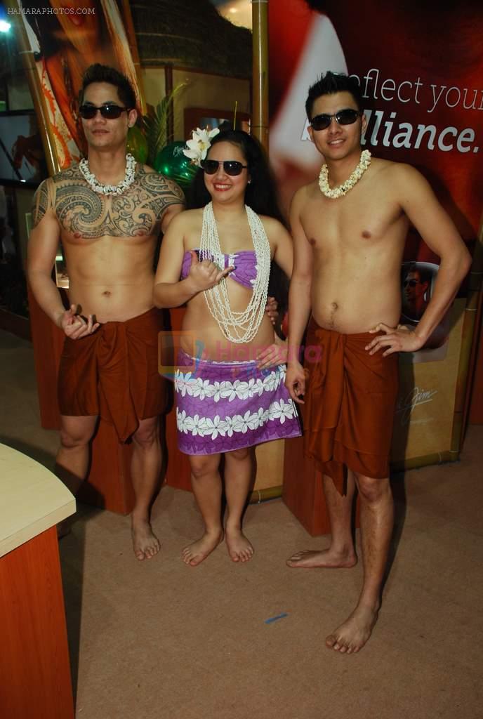 Hawaiin dancers at Maui Jim sunglasses launch in NSE Goregaon on 30th Jan 2012