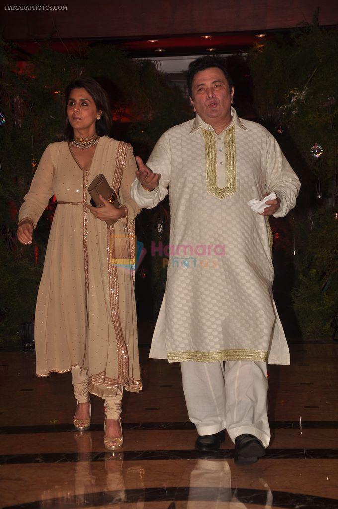 Rishi Kapoor, Neetu Singh at Ritesh & Genelia's Sangeet Ceremony in Taj Lands end, Mumbai on 31st Jan 2012