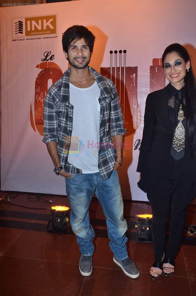 Shahid Kapoor, Lucky Morani at Le Club Musique launch in Trident, Mumbai on 1st Feb 2012
