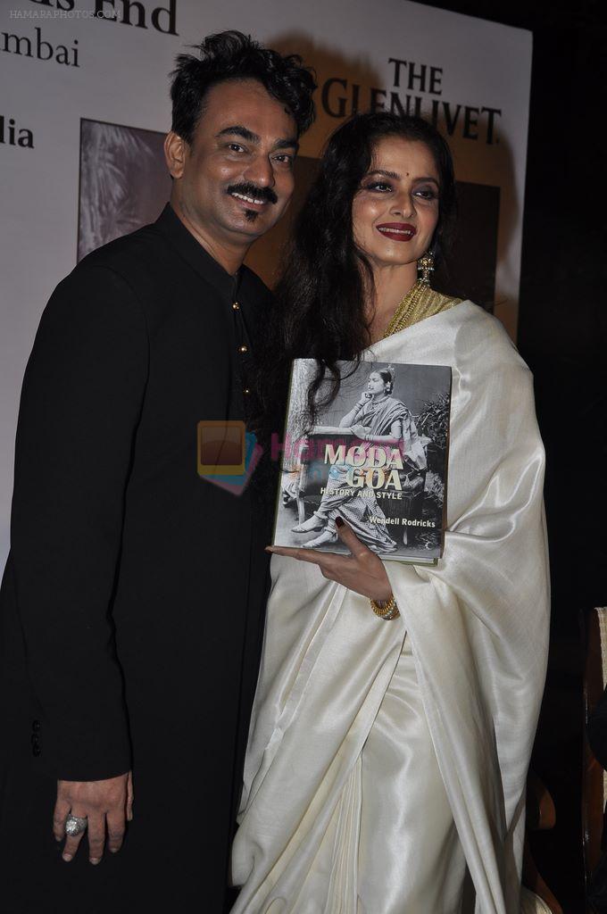 Rekha Unveils Wendell Rodricks book in Taj Land's End, Mumbai on 3rd Feb 2012