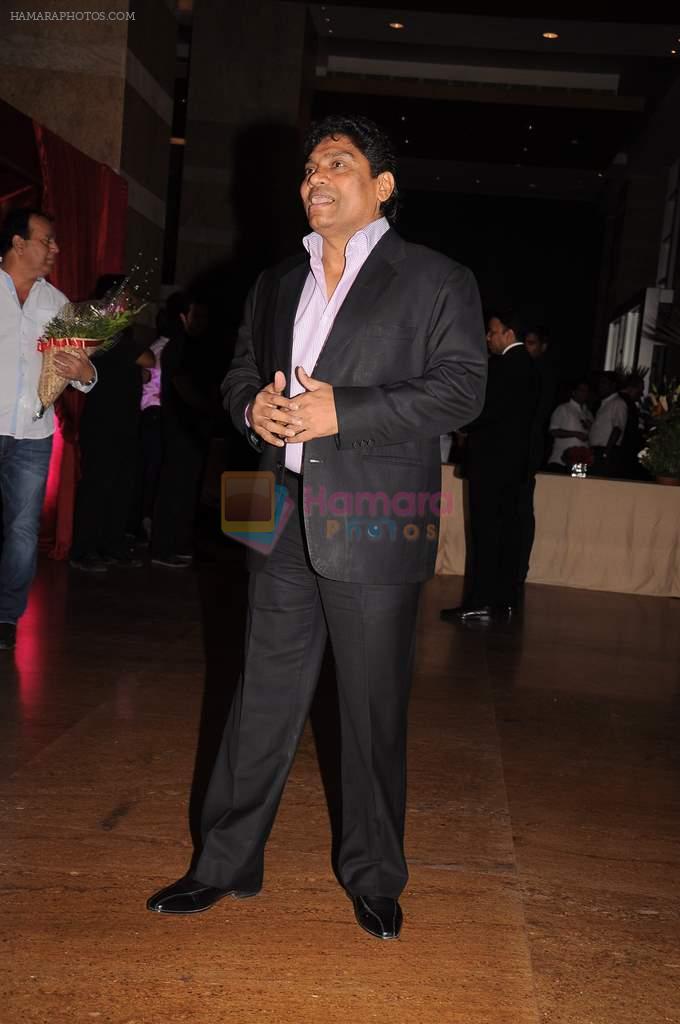 Johnny Lever at Genelia D'souza and Ritesh Deshmukh wedding reception in Hotel Grand Hyatt, Mumbai on 4th Feb 2012