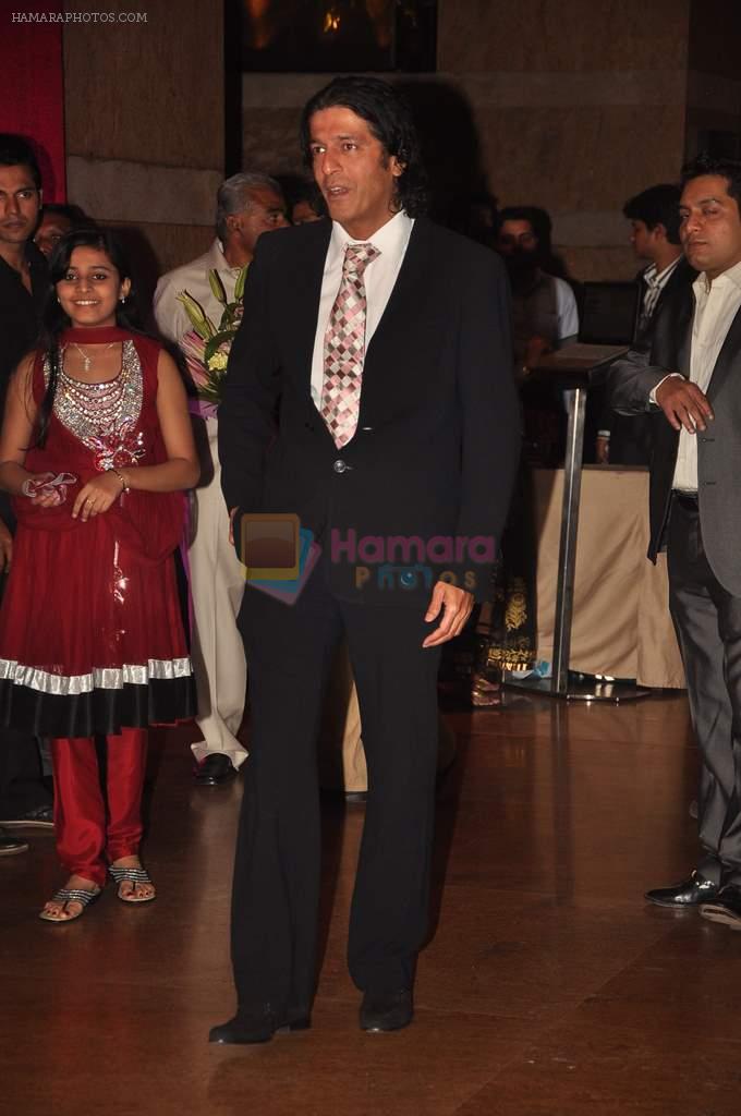 Chunky Pandey at Genelia D'souza and Ritesh Deshmukh wedding reception in Hotel Grand Hyatt, Mumbai on 4th Feb 2012