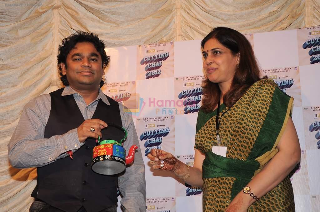 A R Rahman at National College festival in Bandra, Mumbai on 4th Feb 2012