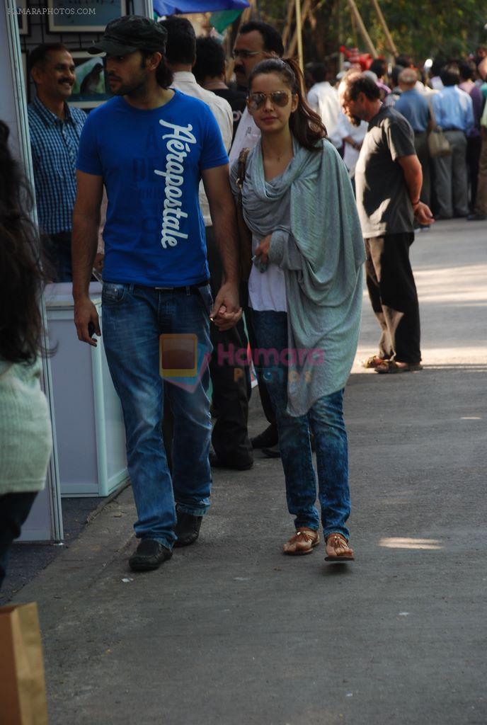 Shazahn Padamsee snapped with her boyfriend in Kalaghoda, Mumbai on 6th Feb 2012
