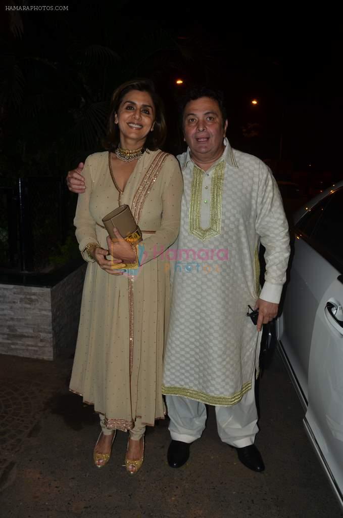 Neetu Singh, Rishi Kapoor at Shobha Kapoor's birthday on 7th Feb 2012