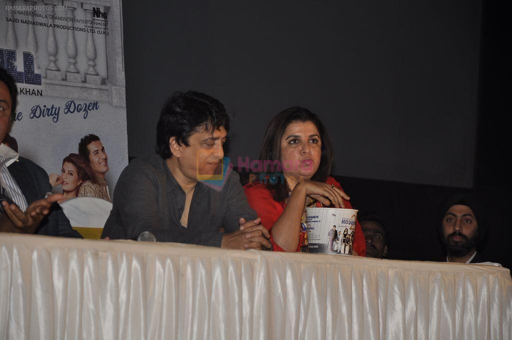 Farah Khan, Sajid Nadiadwala at Housefull 2 first look launch in Cinemax, Mumbai on 9th Feb 2012