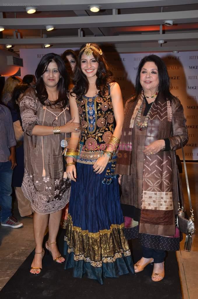 Anushka Sharma at the launch of Ritu Kumar new store in  Raghuvanshi Mills, Mumbai on 9th Feb 2012