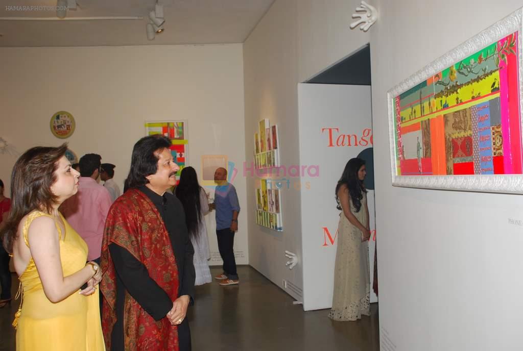 Pankaj Udhas at Trishla Jain's art event in Mumbai on 10th Feb 2012