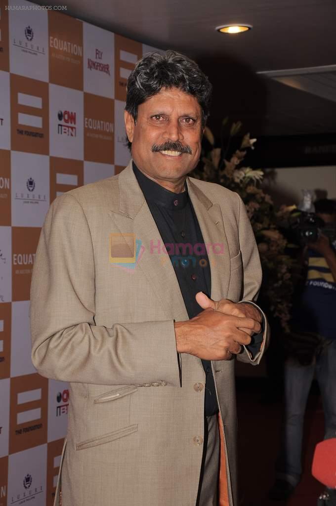 Kapil Dev at Equation Sports auction in Trident, Mumbai on 11th Feb 2012