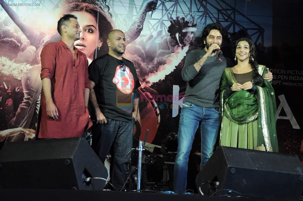 Vidya Balan, Vishal Dadlani, Shekhar Ravjiani at Kahani film music launch in Kalaghoda on 11th Feb 2012