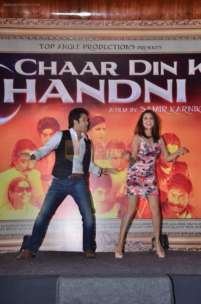 Kulraj Randhawa, Tusshar Kapoor at Chaar Din ki Chandni music launch in Novotel, Mumbai on 14th Feb 2012