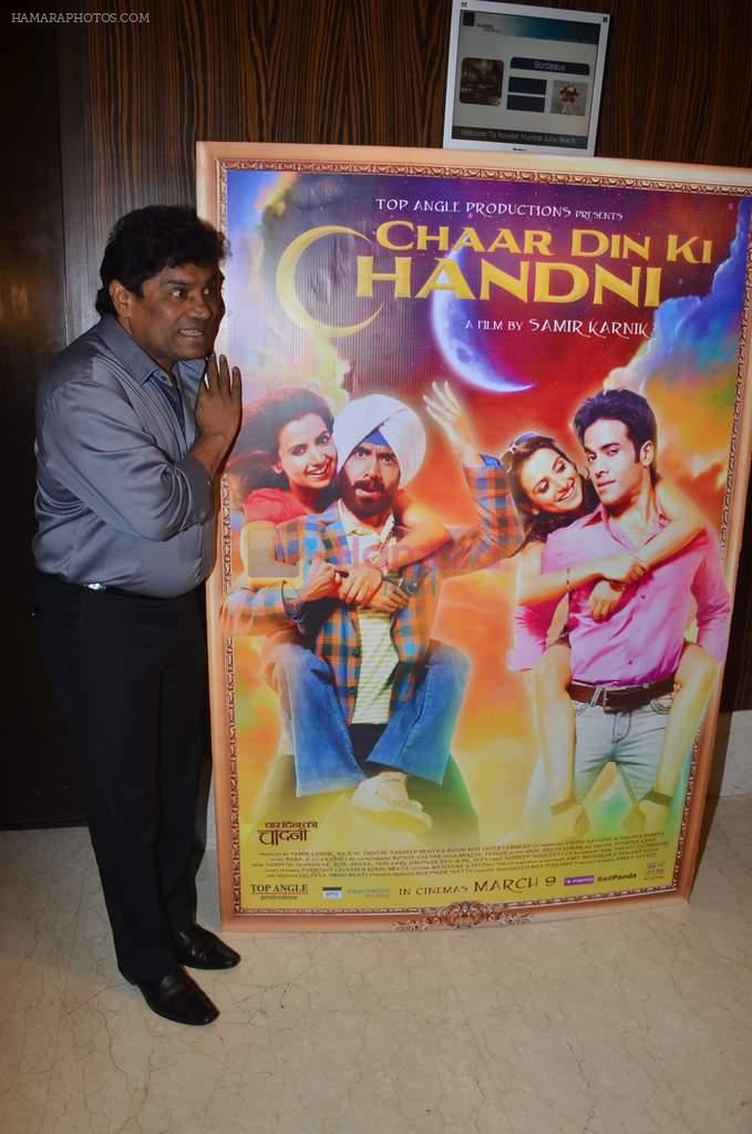 Johnny Lever at Chaar Din ki Chandni music launch in Novotel, Mumbai on 14th Feb 2012