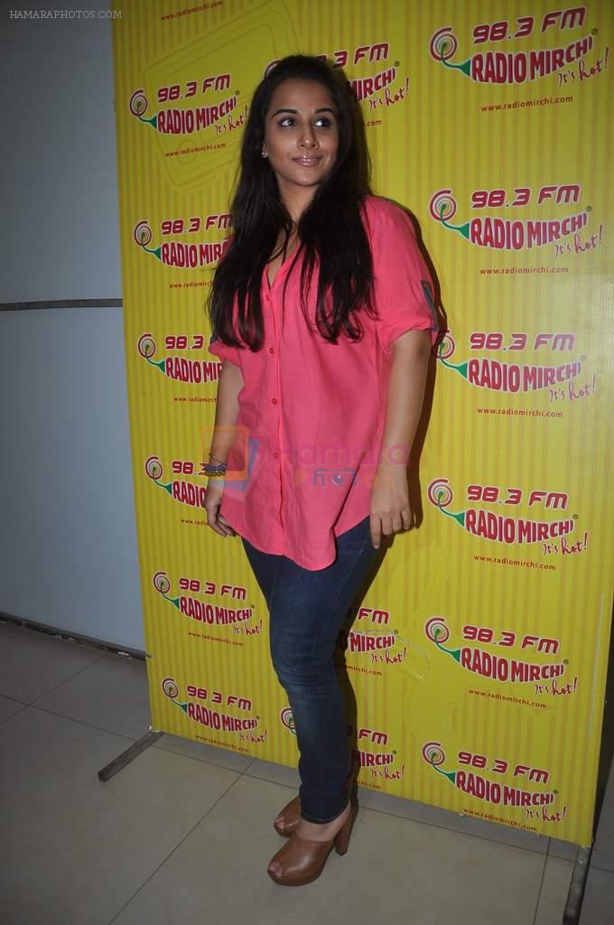 Vidya Balan at Radio Mirchi in Parel, Mumbai on 15th Feb 2012