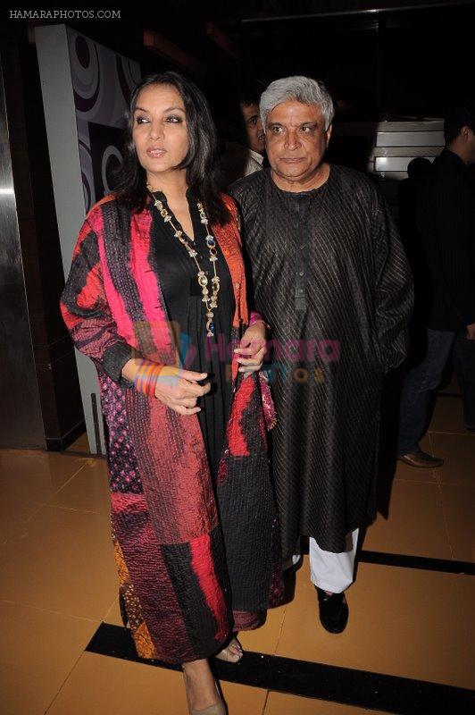 Shabana Azmi, Javed Akhtar at Ekk Deewana Tha premiere at Cinemax on 16th Feb 2012