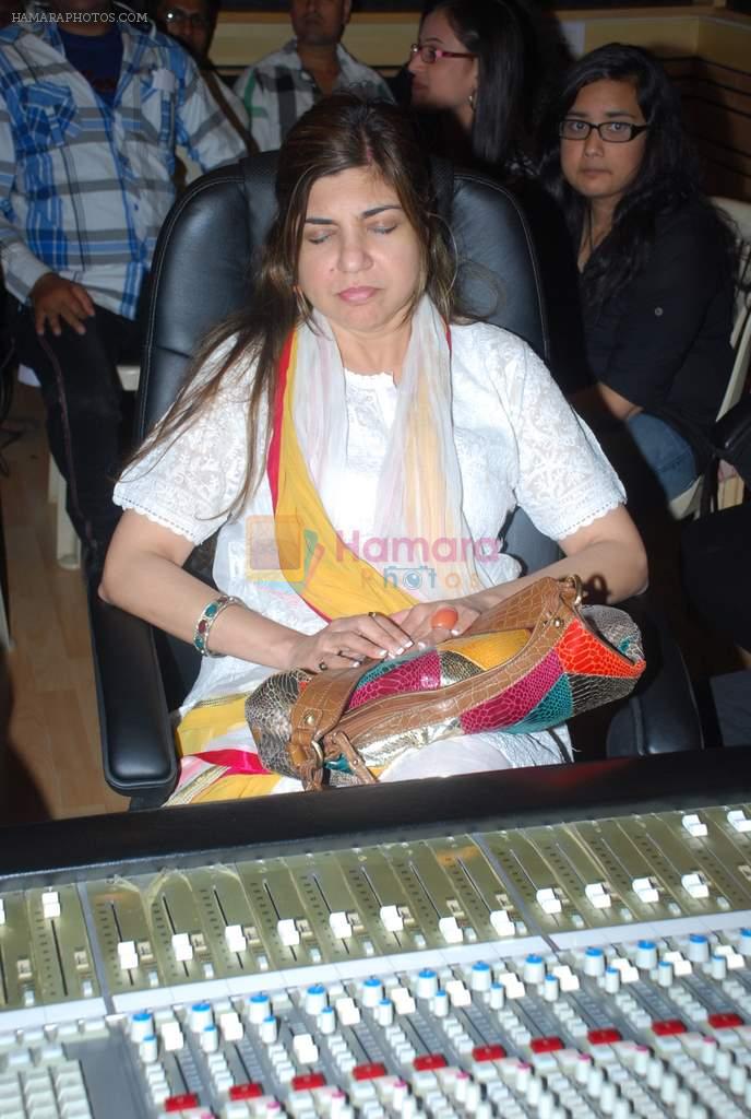 Alka Yagnik at Yeh Kaisi Parchai film song recording in Goregaon on 18th Feb 2012