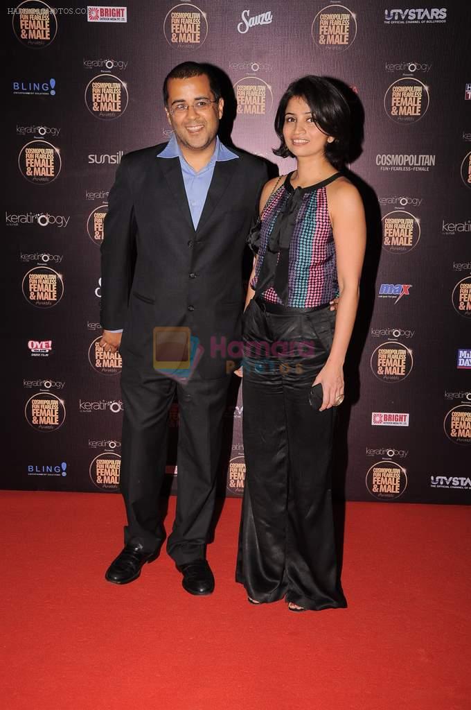 Chetan Bhagat at Cosmopolitan Fun Fearless Female & Male Awards in Mumbai on 19th Feb 2012