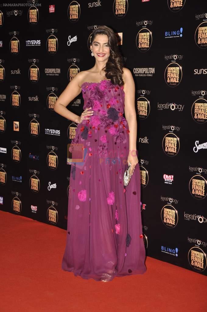 Sonam Kapoor at Cosmopolitan Fun Fearless Female & Male Awards in Mumbai on 19th Feb 2012