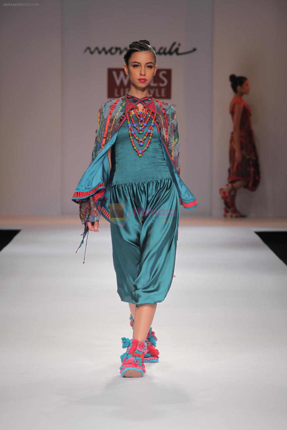 Model walk the ramp for Autumn Winter Collection 2012 By Designer Mona Pali at Wills India Fashion Week, 2012