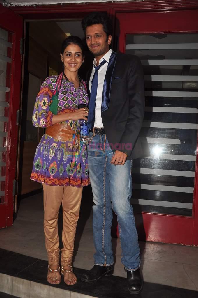 Ritesh Deshmukh, Genelia D'souza at Tere Naal Love Ho Gaya special screening in Famous on 20th Feb 2012