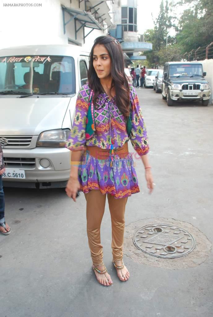 Genelia D'souza on the sets of Dance India Dance in Famous on 20th feb 2012