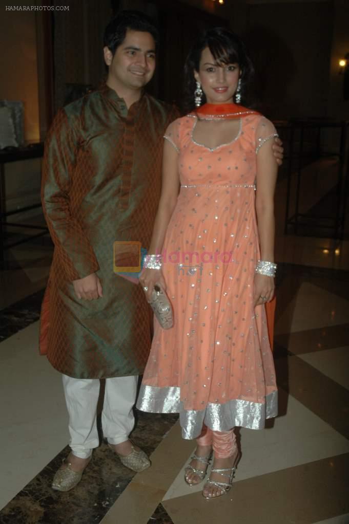 Karan Mehra, Nisha Rawal at Vikas Kalantri wedding sangeet in J W Marriott on 22nd Feb 2012