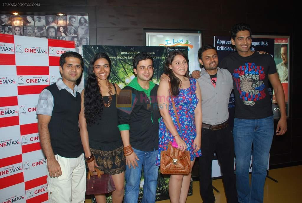 Allyson Patel, Sonam Mukherjee, Maanvi Gagroo, Yash Dave at Percept film screening in Cinemax on 22nd Feb 2012