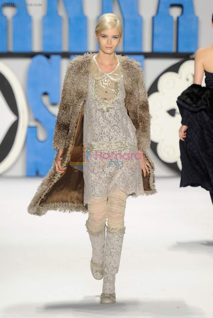 at Mercedes Benz NY Fashion Week in Lincoln Center's Damrosch Park on 12th Feb 2012