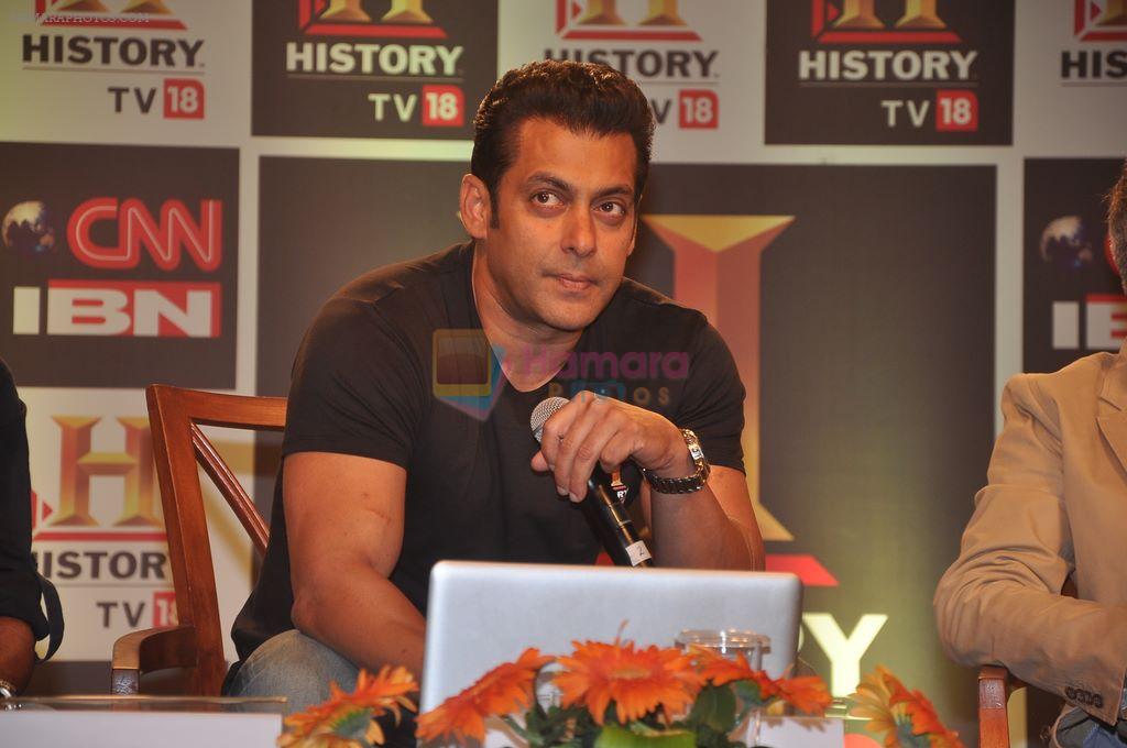 Salman Khan unveils History channel Initiatives in ITC Parel, Mumbai on 24th Feb 2012