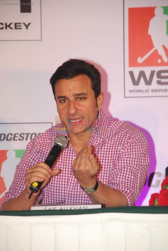 Saif Ali Khan at WSH Hockey press meet in Trident, Mumbai on 23rd Feb 2012