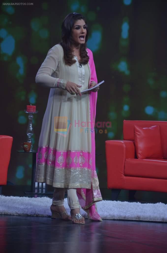 Raveena Tandon on the sets of NDTV Issi Ka Naam Zindagi in Yashraj on 25th Feb 2012