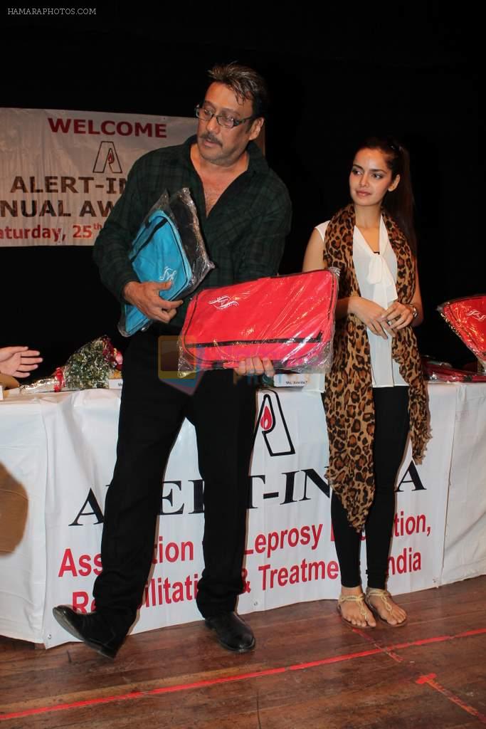 Jackie Shroff, Shazahn Padamsee at Alert India NGO event in Birla on 25th Feb 2012