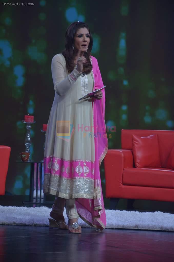 Raveena Tandon on the sets of NDTV Issi Ka Naam Zindagi in Yashraj on 25th Feb 2012