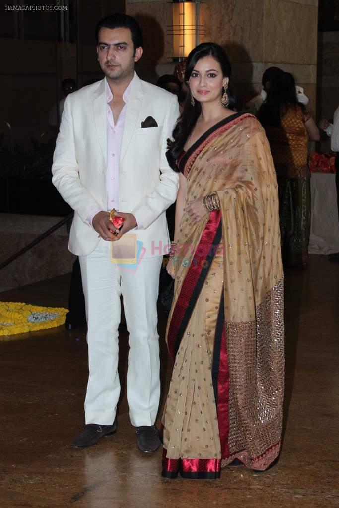 Dia Mirza at Honey Bhagnani wedding in Mumbai on 27th Feb 2012