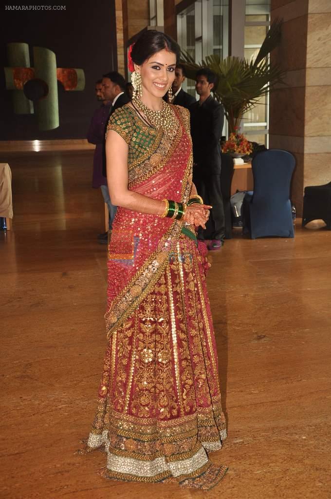 Genelia D Souza at Honey Bhagnani wedding in Mumbai on 27th Feb 2012