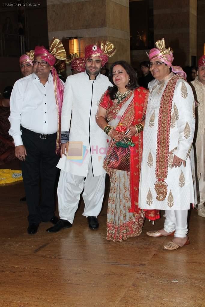 at Honey Bhagnani wedding in Mumbai on 27th Feb 2012