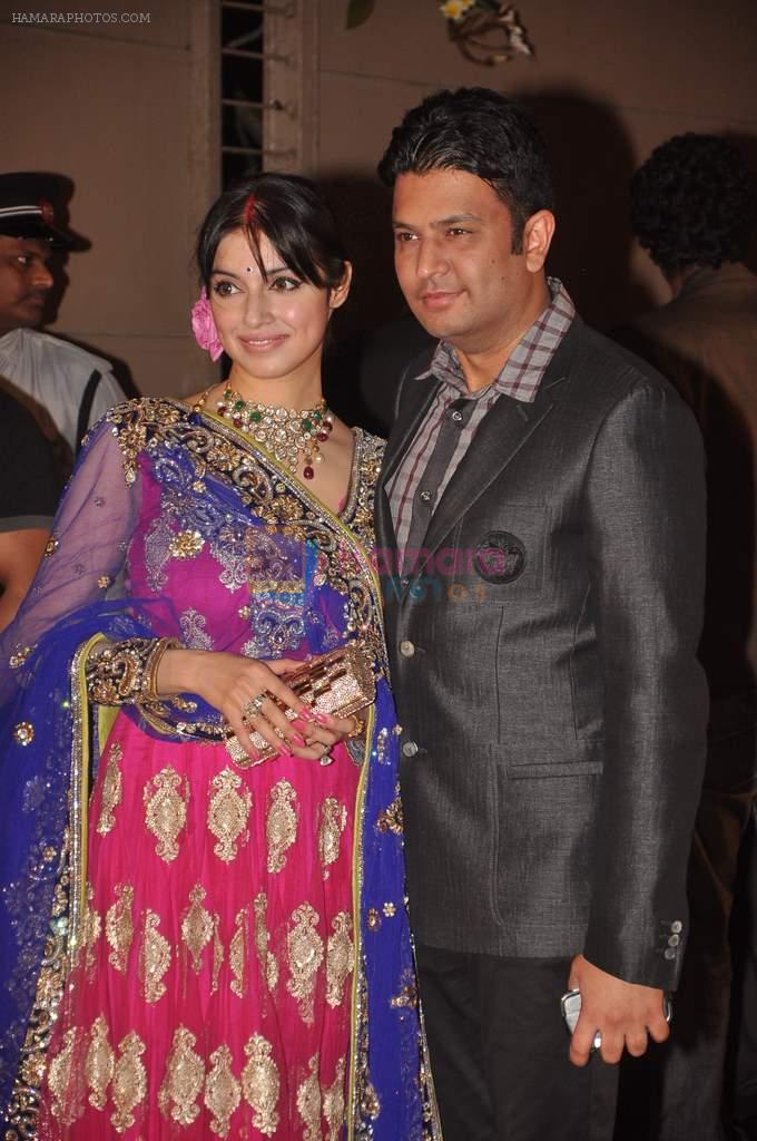 Divya Kumar, Bhushan Kumar at the Honey Bhagnani wedding reception on 28th Feb 2012