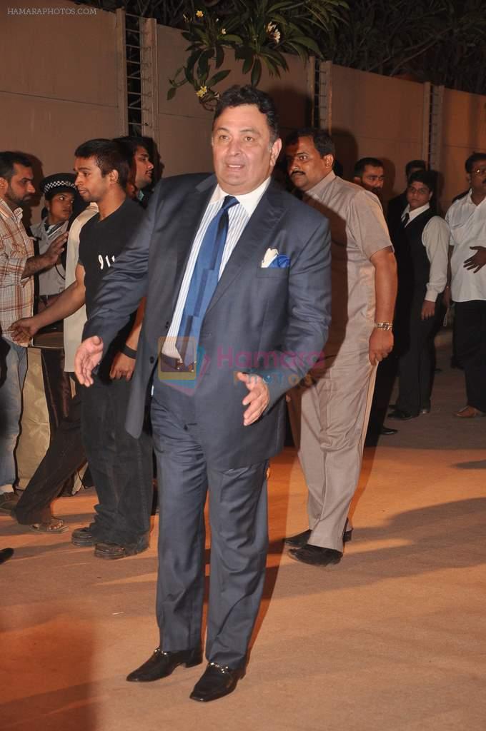 Rishi Kapoor at the Honey Bhagnani wedding reception on 28th Feb 2012