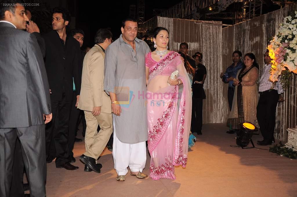 Sanjay Dutt at the Honey Bhagnani wedding reception on 28th Feb 2012