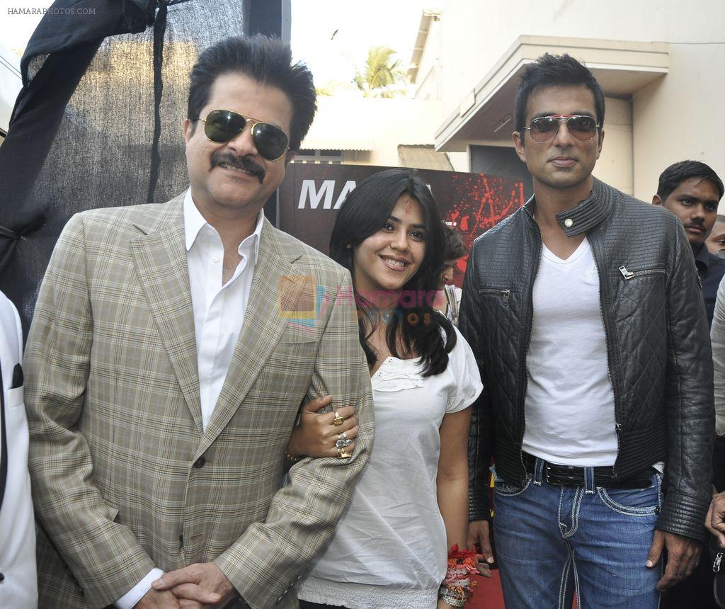 Anil Kapoor, Ekta Kapoor, Sonu Sood at the Launch of Shootout at Wadala in Mehboob, Bandra on 29th Feb 2012