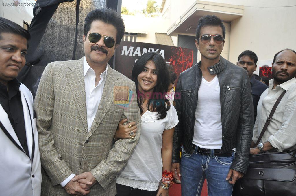 Anil Kapoor, Ekta Kapoor, Sonu Nigam at the Launch of Shootout at Wadala in Mehboob, Bandra on 29th Feb 2012