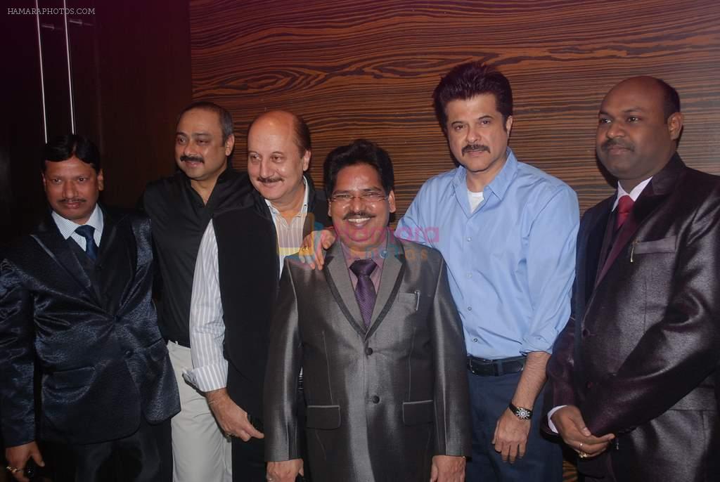 Suresh Shrivastava, Sachin Khedekar, Anupam Kher, Balasaheb Bhapkar, Anil Kapoor, Pramod Joshi at Bilingual film Chhodo Kal Ki Baatein film launch in Novotel, Mumbai on1st March 2012