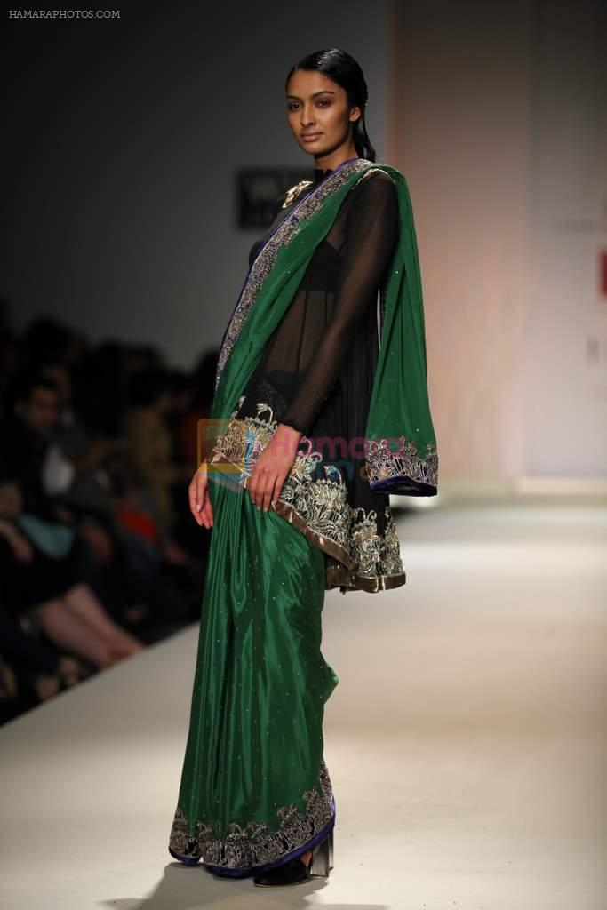 Model walks the ramp for Anand Kabra at Wills Lifestyle India Fashion Week Autumn Winter 2012 Day 1 on 15th Feb 2012