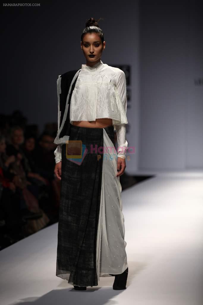 Model walks the ramp for Abraham and Thakore at Wills Lifestyle India Fashion Week Autumn Winter 2012 Day 3 on 17th Feb 2012